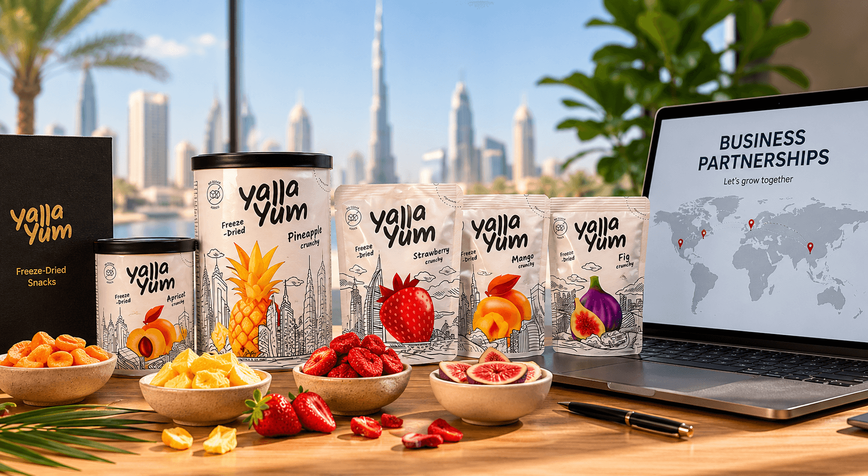 YallaYum business partnership proposal and product range