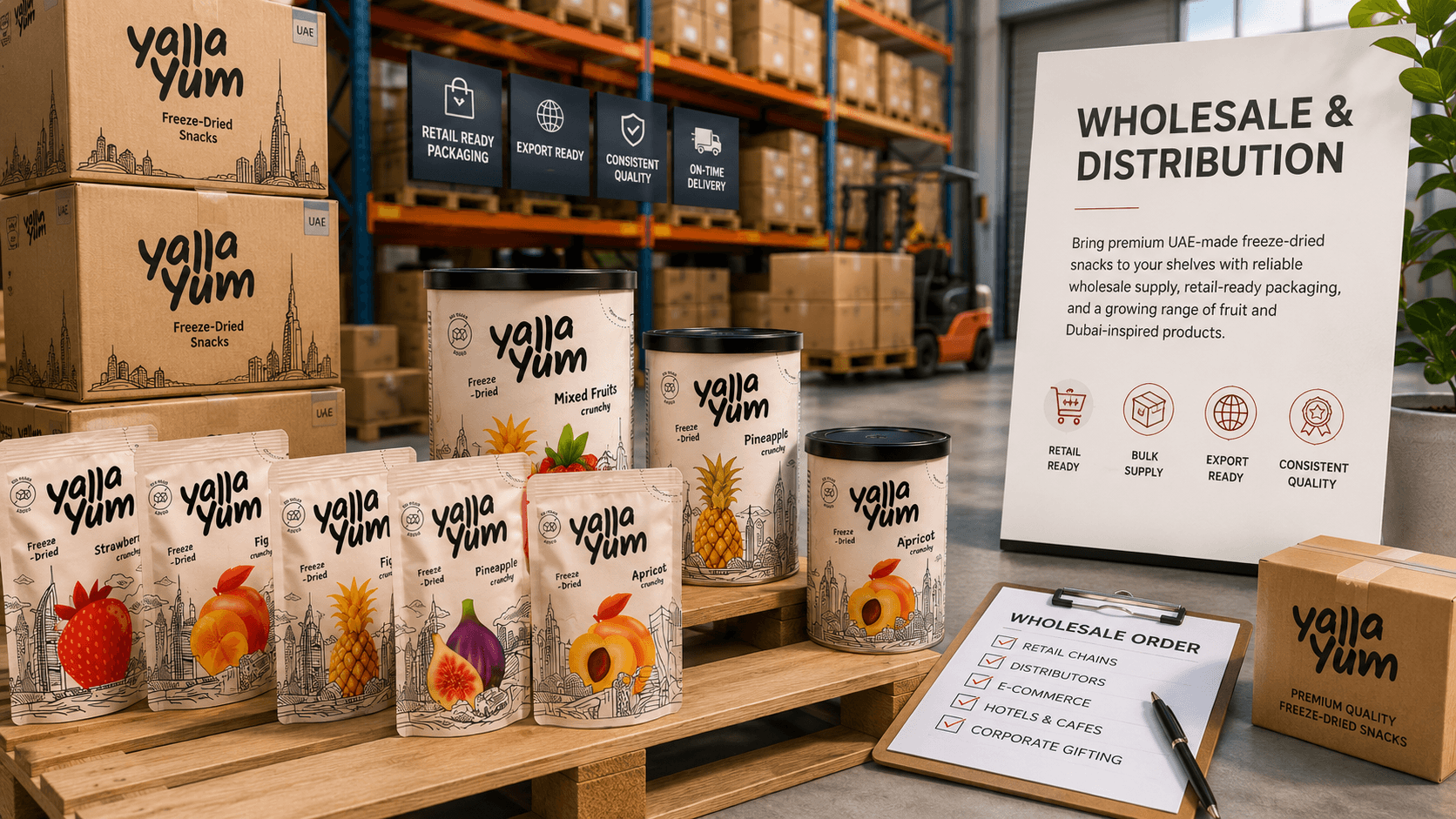 YallaYum wholesale distribution and export ready products