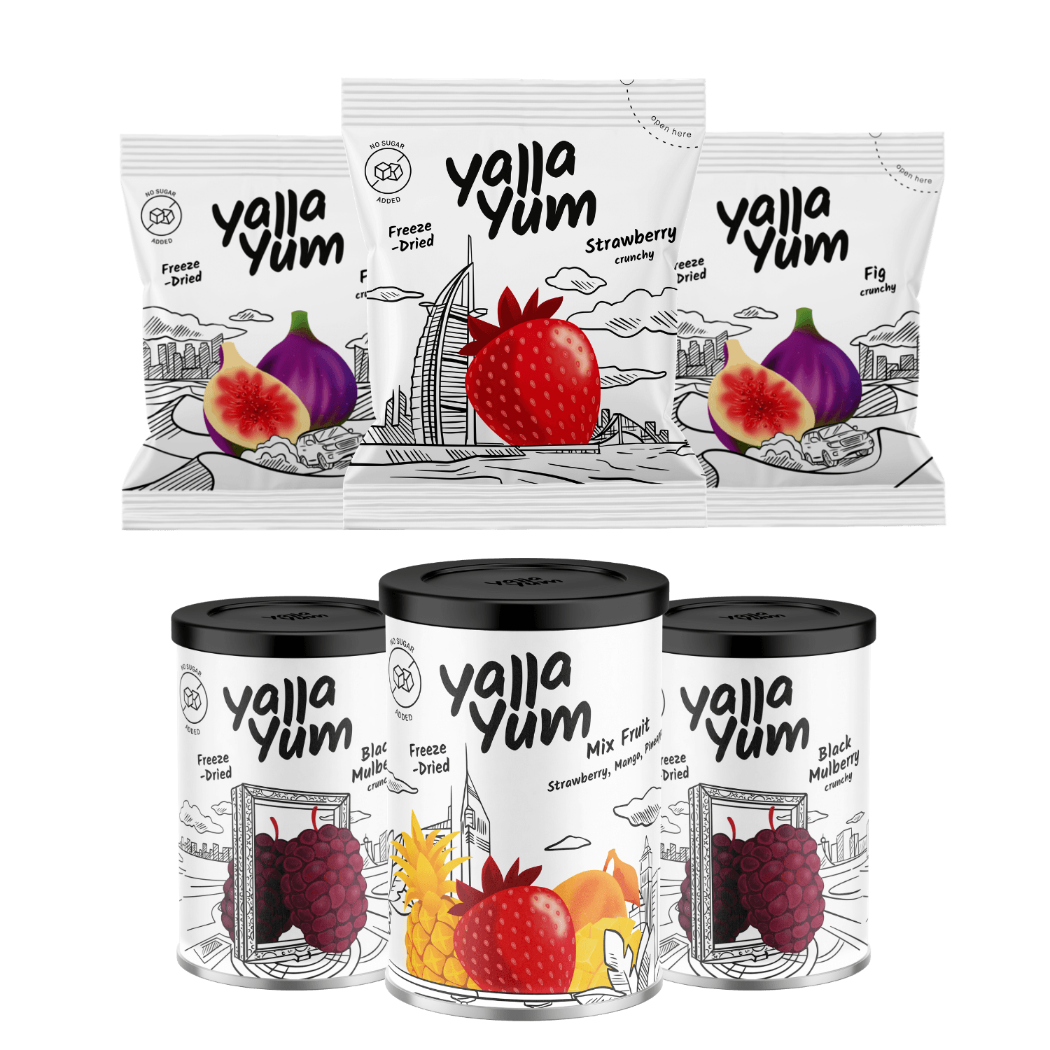 Freeze-Dried Premium Mixed Crunch Set