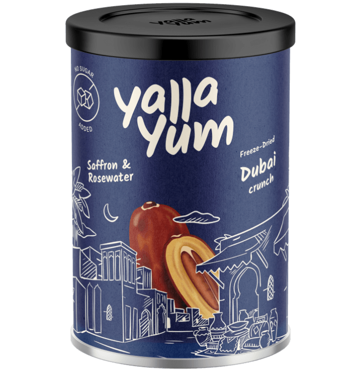 Dubai Crunch Dates – Saffron & Rosewater